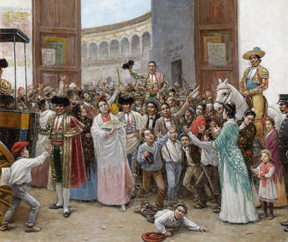 Triumphal Exit from the Maestranza Bullring in Seville before 1907